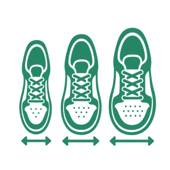 Brede schoenen met een ruime teenbox