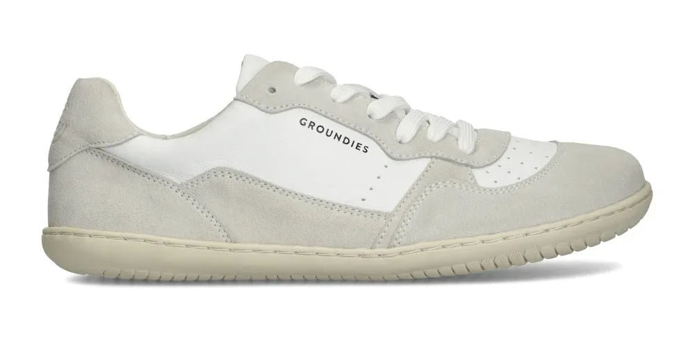 Groundies Nova GO1 Barefoot+ witte sneaker van opzij