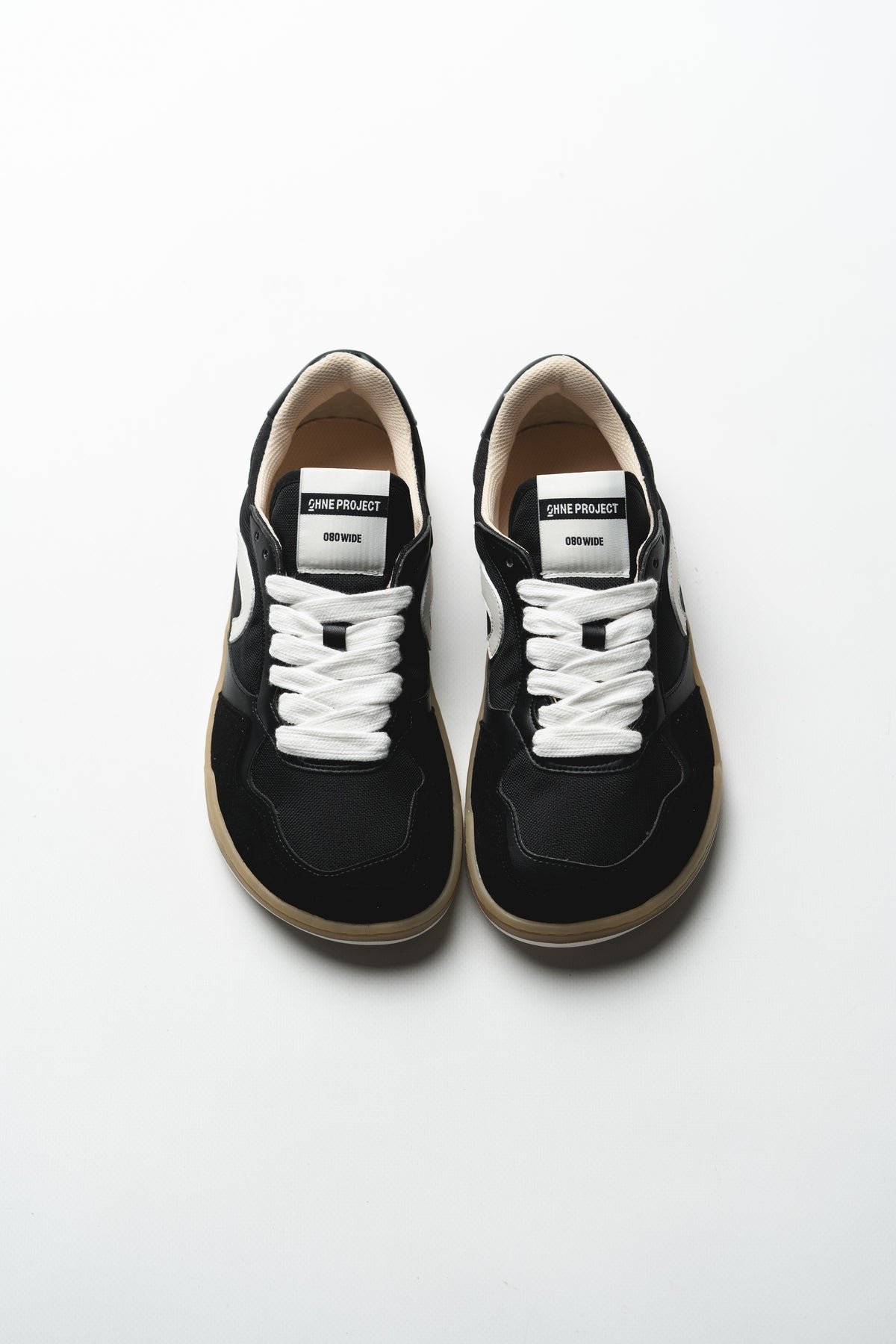 Ohne Project 080 Wide Black Gum brede barefoot sneaker