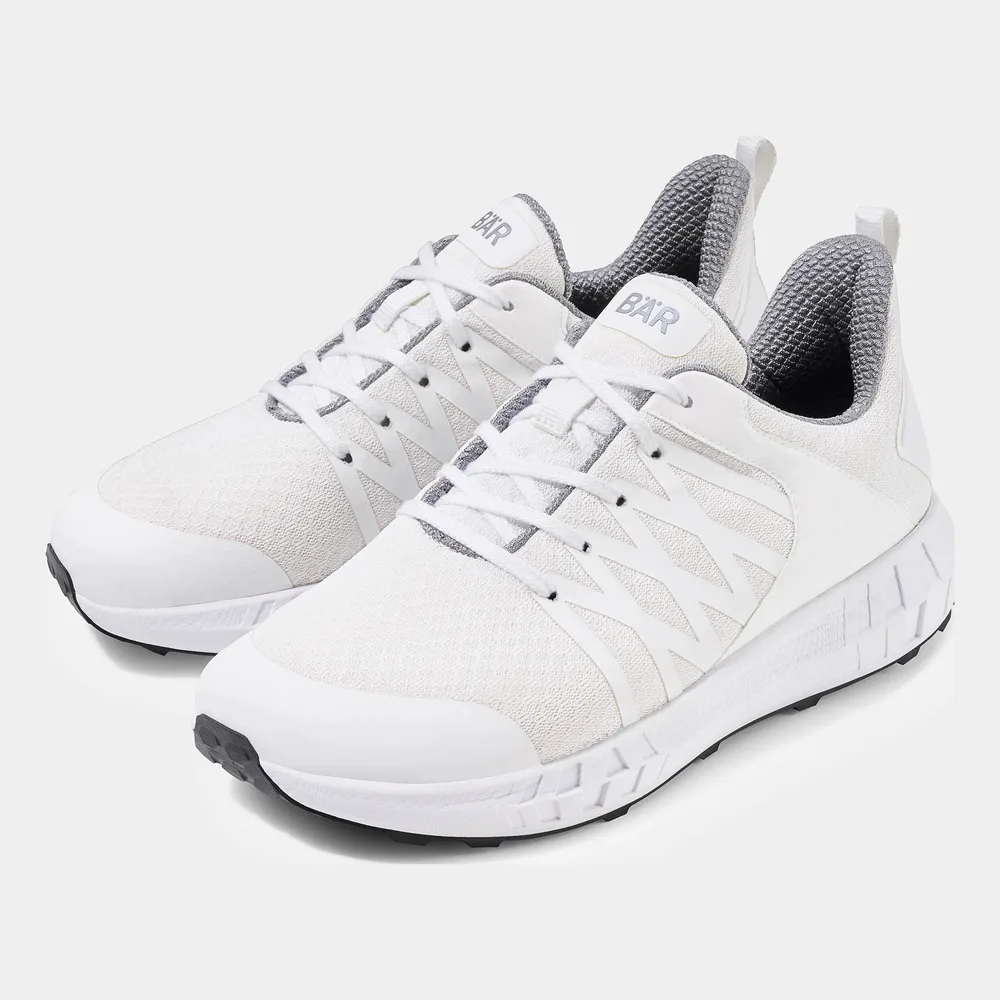 Bär Flow Motion 2.0 White, witte sneaker in wijdte H