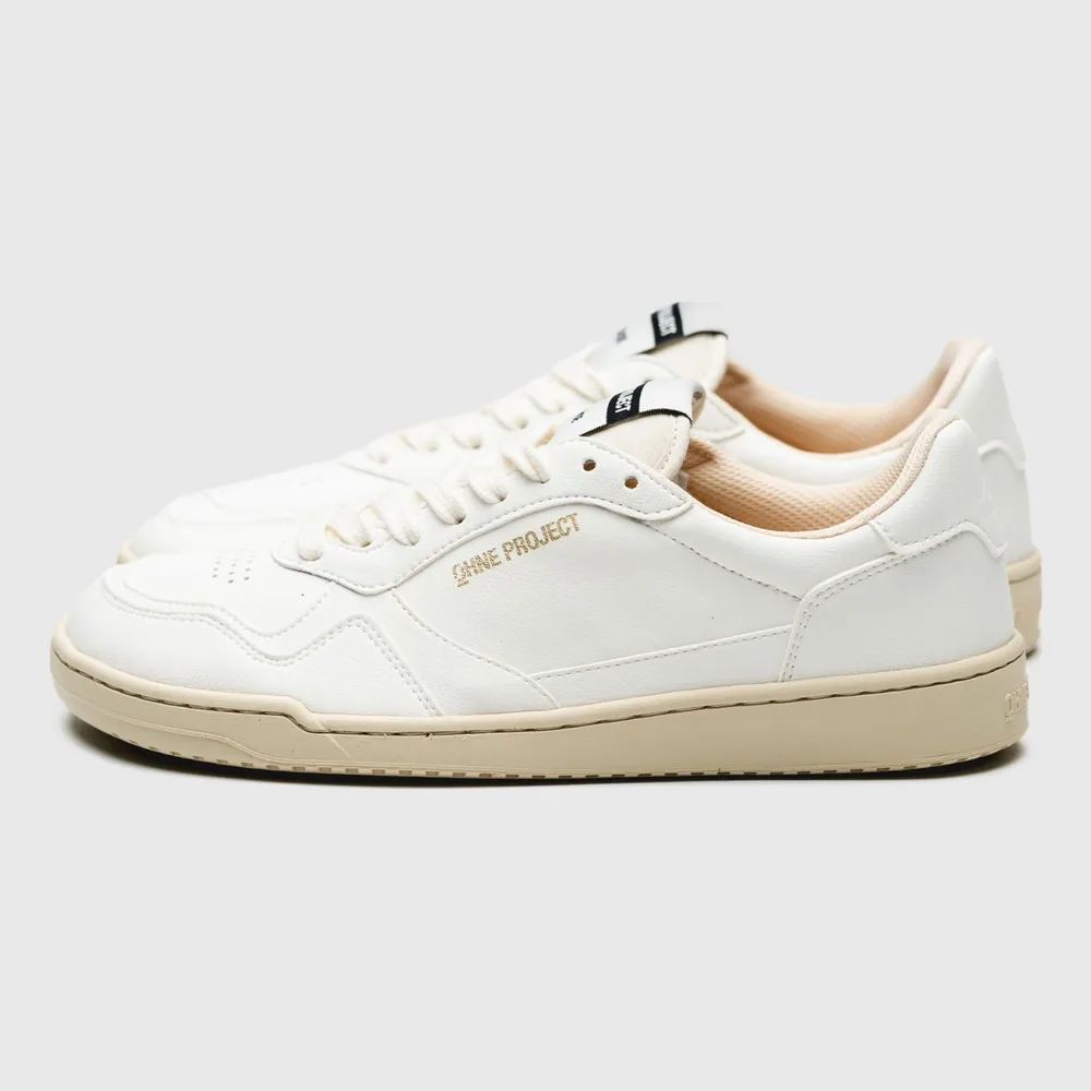 Ohne Project 080 Wide Vintage White, witte sneaker voor extra brede voeten