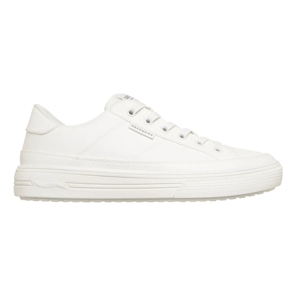 Skechers Arch Fit Arcade Meet Ya There WHT, witte sneaker in wide fit